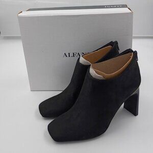 Alfani Brittneef Booties, Square Toe and Heel, Black, Women's Size 9.5